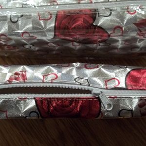2 NWT Cases Containers Pouches Bags Shiny